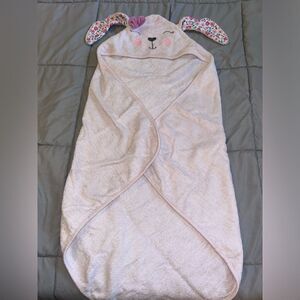Hudson baby bunny hooded bath towel